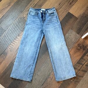 Stylish Blue Wide-Leg Women's Jeans